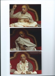 3 shots of Prabhupada